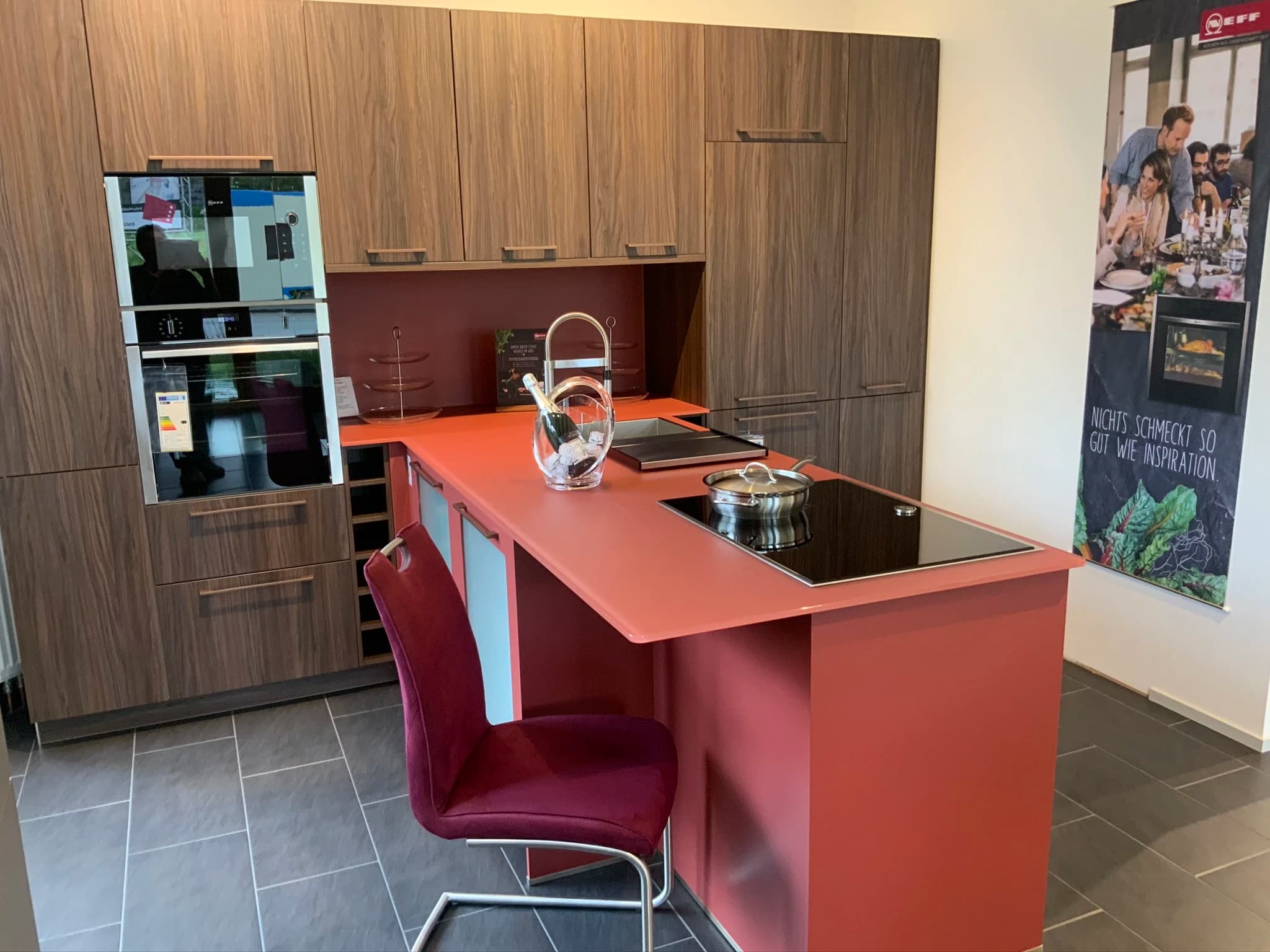 Marqise® Atelier Küche in Terrakotta-Rot