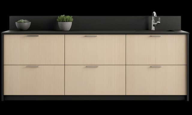 Küchenzeile Holz